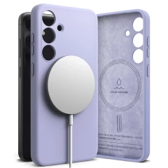 Husa pentru Samsung Galaxy S24 - Ringke Silicone Magnetic - Lavender Mov