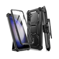Husa pentru Samsung Galaxy S23 FE + Folie - I-Blason Armorbox - Black Negru