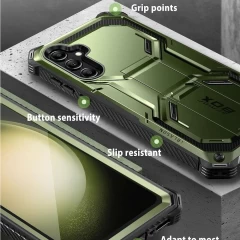 Husa pentru Samsung Galaxy S23 FE + Folie - I-Blason Armorbox - Guldan Verde