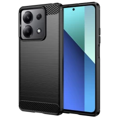 Husa pentru Xiaomi Redmi Note 13 4G - Techsuit Carbon Silicone - Black Negru