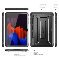 Husa pentru Samsung Galaxy Tab S8 Ultra - Supcase Unicorn Beetle Pro - Black Negru