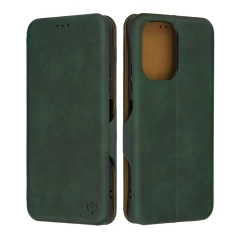 Husa pentru Xiaomi Redmi 13C 5G / Poco M6 - Techsuit Safe Wallet Plus - Black Verde 