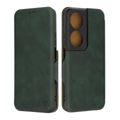 Husa pentru Honor X7b - Techsuit Safe Wallet Plus - Green Verde