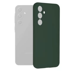 Husa pentru Samsung Galaxy A55 5G - Techsuit Soft Edge Silicone - Dark Green Verde