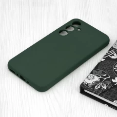 Husa pentru Samsung Galaxy A35 5G - Techsuit Soft Edge Silicone - Dark Green Verde