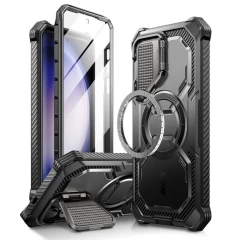Husa pentru Samsung Galaxy S24 + Folie - I-Blason Armorbox MagSafe - Black Negru