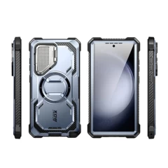 Husa pentru Samsung Galaxy S24 Ultra + Folie - I-Blason Armorbox MagSafe - Tilt Albastru