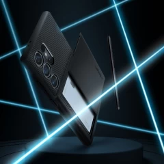 Husa pentru Samsung Galaxy S24 Ultra - Spigen Slim Armor CS - Black Negru