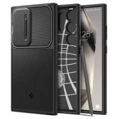 Husa Samsung Galaxy S24 Ultra - Spigen Optik Armor - Black Negru