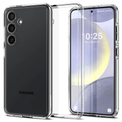 Husa pentru Samsung Galaxy S24 Plus - Spigen Ultra Hybrid - Matte Black transparenta 