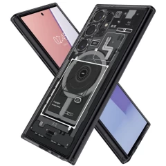 Husa pentru Samsung Galaxy S24 Ultra - Spigen Ultra Hybrid OneTap MagSafe Zero One - Matte Black Negru