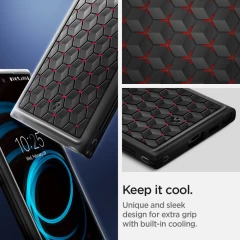 Husa pentru Samsung Galaxy S24 Ultra - Spigen Cryo Armor - Red Rosu