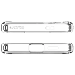 Husa pentru Samsung Galaxy S24 - Spigen Crystal Hybrid OneTap Ring MagSafe - White Alb