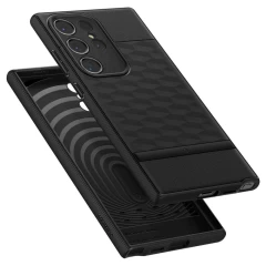 Husa pentru Samsung Galaxy S24 Ultra - Spigen Caseology Parallax - Matte Black Negru