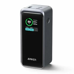 Baterie Externa 2x USB-C, USB, 20000mAh, 200W - Anker Prime (A1336011) - Black Negru