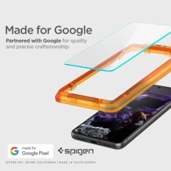 Folie pentru Google Pixel 8 (set 2) - Spigen Glas.TR Align Master - Clear transparenta