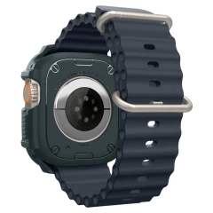 Husa pentru Apple Watch Ultra / Ultra 2 - Spigen Rugged Armor - Abyss Green Verde