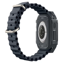 Husa pentru Apple Watch Ultra / Ultra 2 - Spigen Rugged Armor - Dark Grey Gri