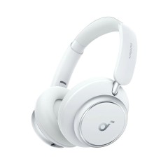 Casti On-Ear Bluetooth 5.3, Noise Cancelling, USB-C - Anker Space Q45 (A3040G21) - White