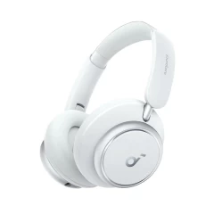 Casti On-Ear Bluetooth 5.3, Noise Cancelling, USB-C - Anker Space Q45 (A3040G21) - White Alb