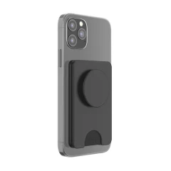 Portofel pentru telefon - PopSockets PopWallet - Black Negru