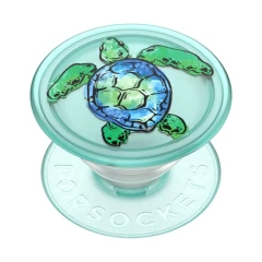 Suport pentru Telefon - Popsockets PopGrip - PlantCore Translucent Tortuga Verde