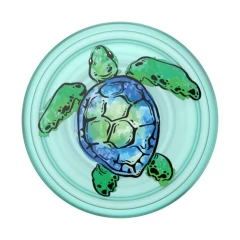 Suport pentru Telefon - Popsockets PopGrip - PlantCore Translucent Tortuga Verde