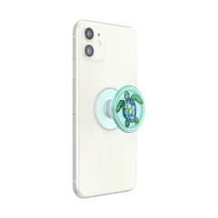 Suport pentru Telefon - Popsockets PopGrip - PlantCore Translucent Tortuga Verde