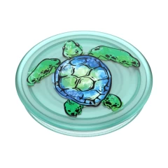 Suport pentru Telefon - Popsockets PopGrip - PlantCore Translucent Tortuga Verde