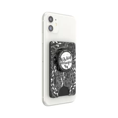 Portofel pentru telefon - PopSockets PopWallet - Mischief Managed Marauder's Map Negru