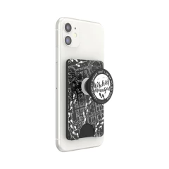 Portofel pentru telefon - PopSockets PopWallet - Mischief Managed Marauder's Map Negru