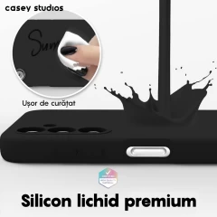 Husa Samsung Galaxy A54 Casey Studios Premium Soft Silicone Negru