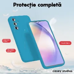 Husa Samsung Galaxy A54 Casey Studios Premium Soft Silicone Cadet Blue