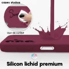 Husa Samsung Galaxy A54 Casey Studios Premium Soft Silicone Burgundy