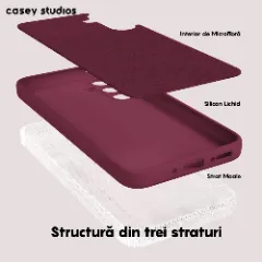Husa Samsung Galaxy A54 Casey Studios Premium Soft Silicone Burgundy