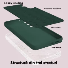 Husa Samsung Galaxy A34 Casey Studios Premium Soft Silicone Webster Green