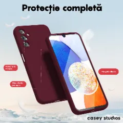 Husa Samsung Galaxy A34 Casey Studios Premium Soft Silicone Burgundy