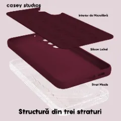 Husa Samsung Galaxy A34 Casey Studios Premium Soft Silicone Burgundy