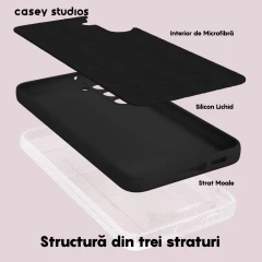 Husa Samsung Galaxy A14 4G/5G Casey Studios Premium Soft Silicone Negru
