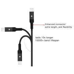 Cablu USB to Micro USB, 2.4A, 1.2m Yesido CA-28 - Negru Negru