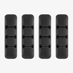 Organizator Cabluri Silicon 4 pack Ringke - Negru Negru