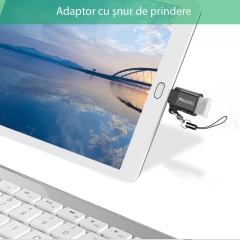 Adaptor Micro USB la USB, Plug & Play, 5Gbps Yesido OTG, GS07 - Negru Negru