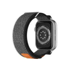 Curea Trail compatibila cu Apple Watch SE/9/8/7/6/5/4/3/2/1 - 38/40/41MM CASEY STUDIOS, Ajustabila, Respirabila, Material Textil Gri Inchis