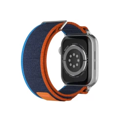 Curea Trail compatibila cu Apple Watch SE/9/8/7/6/5/4/3/2/1 - 38/40/41MM CASEY STUDIOS, Ajustabila, Respirabila, Material Textil Albastru Inchis