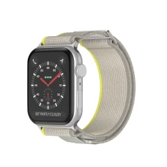 Curea Trail compatibila cu Apple Watch SE/9/8/7/6/5/4/3/2/1 - 38/40/41MM CASEY STUDIOS, Ajustabila, Respirabila, Material Textil Bej 