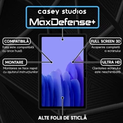 Folie Sticla CASEY STUDIOS? pentru Samsung Galaxy Tab A7 10.4 2022/2020 T500/T503/T505/T507/T509), Full Glue, Sticla Securizata, Duritate Militara, Ultra HD, Protectie Profesionala Ecran 3D, Anti Zgarieturi, Anti Socuri, Transparenta Transparent