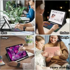 Husa cu Tastatura Iluminata compatibila cu iPad 10th 10.9