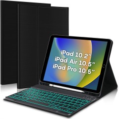Husa cu Tastatura Iluminata compatibila cu iPad Pro/Air 3 10.5