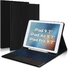 Husa cu Tastatura Iluminata si TouchPad compatibila cu iPad Pro 9.7