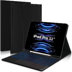 Husa cu Tastatura Iluminata si TouchPad compatibila cu iPad Pro 11